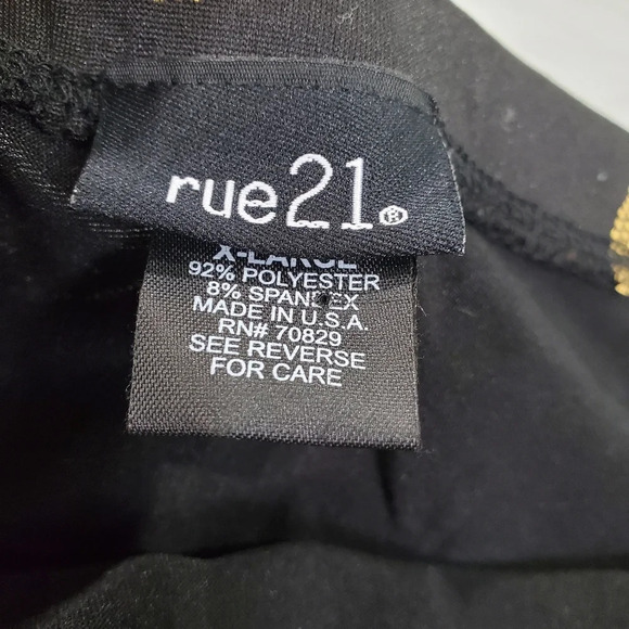 Pencil Skull Skirt Gold Black Sz XL - Picture 4 of 5